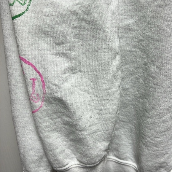 Nirvana White Logo Pullover Crewneck Sweatshirt Size Small - Picture 6 of 7